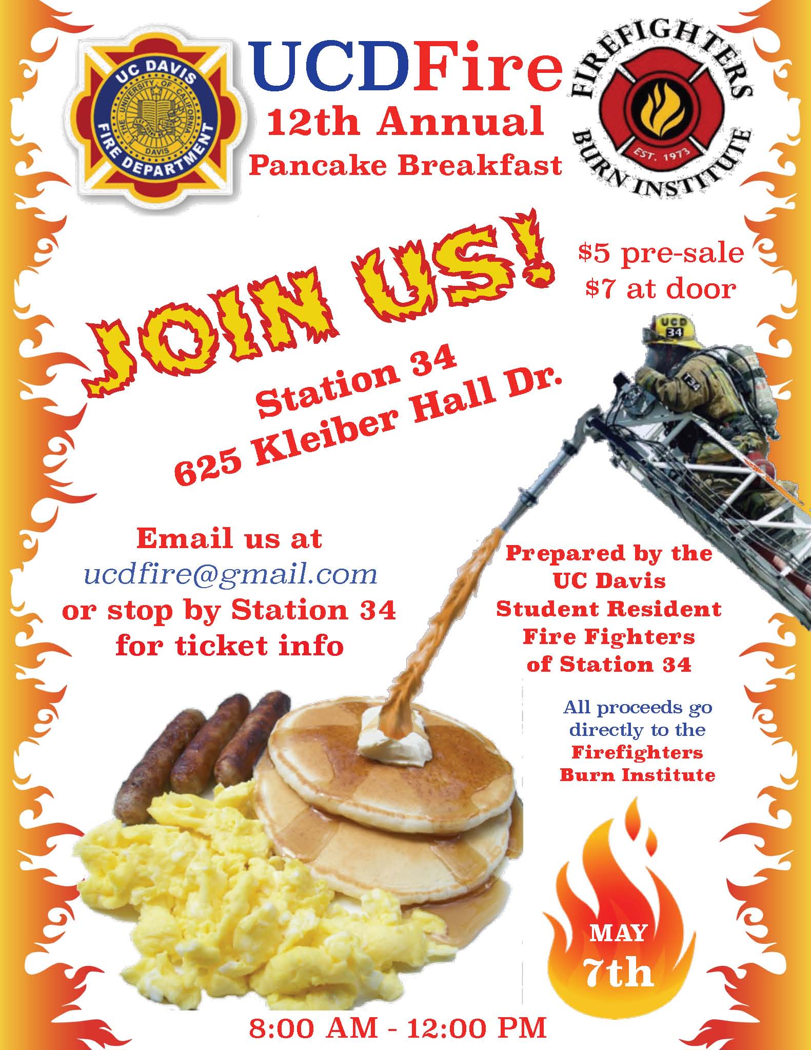 Firefighter Pancake Breakfast Flyer