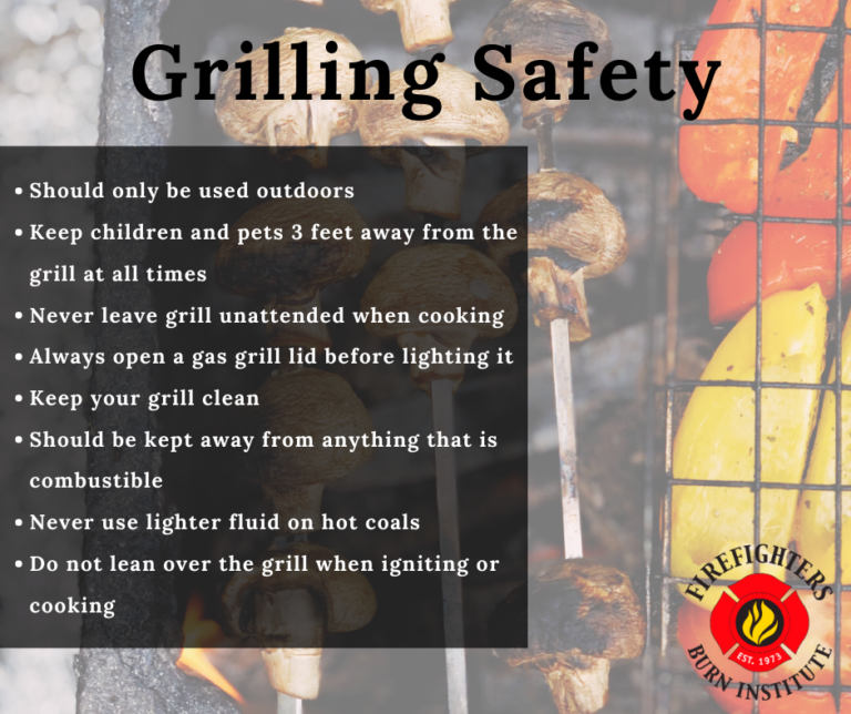 Grilling Safety Firefighters Burn Institute