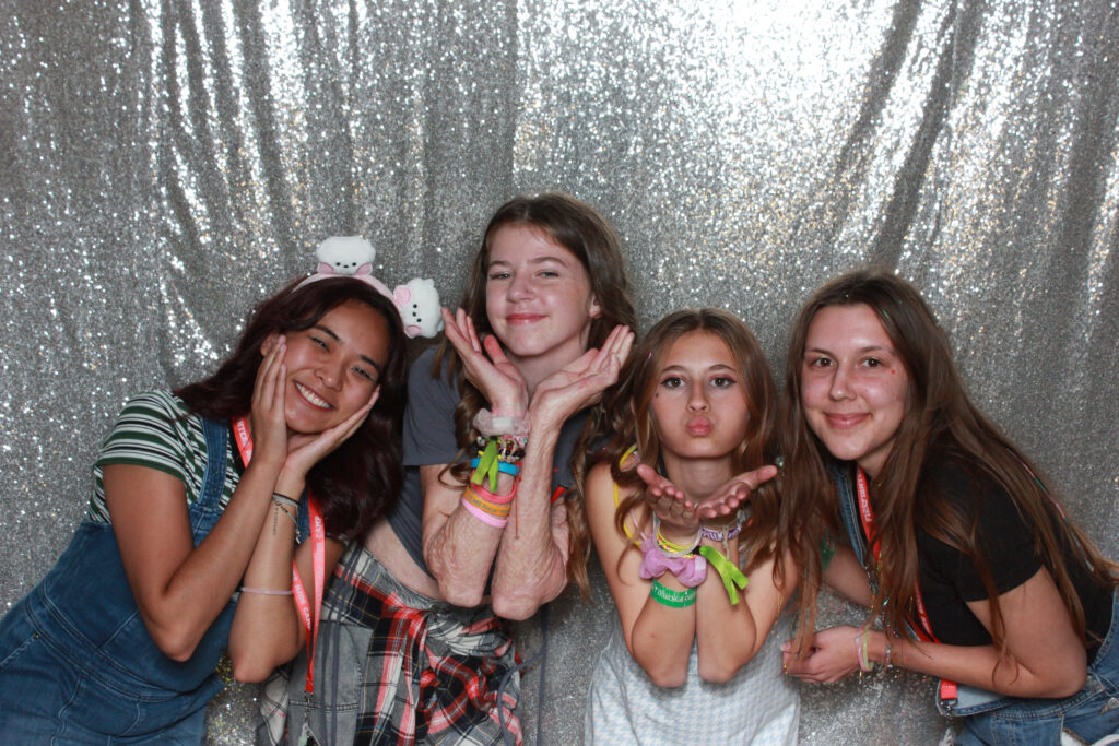 Group of girls posing for camera